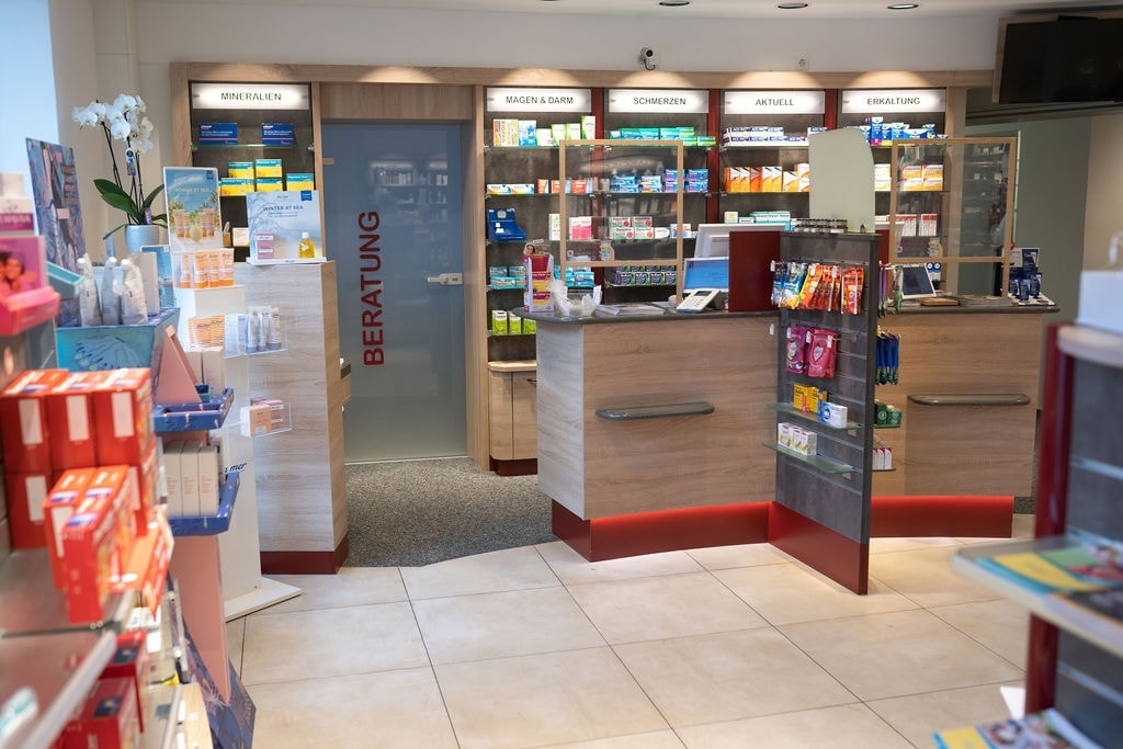 Innenansicht der Apotheke
